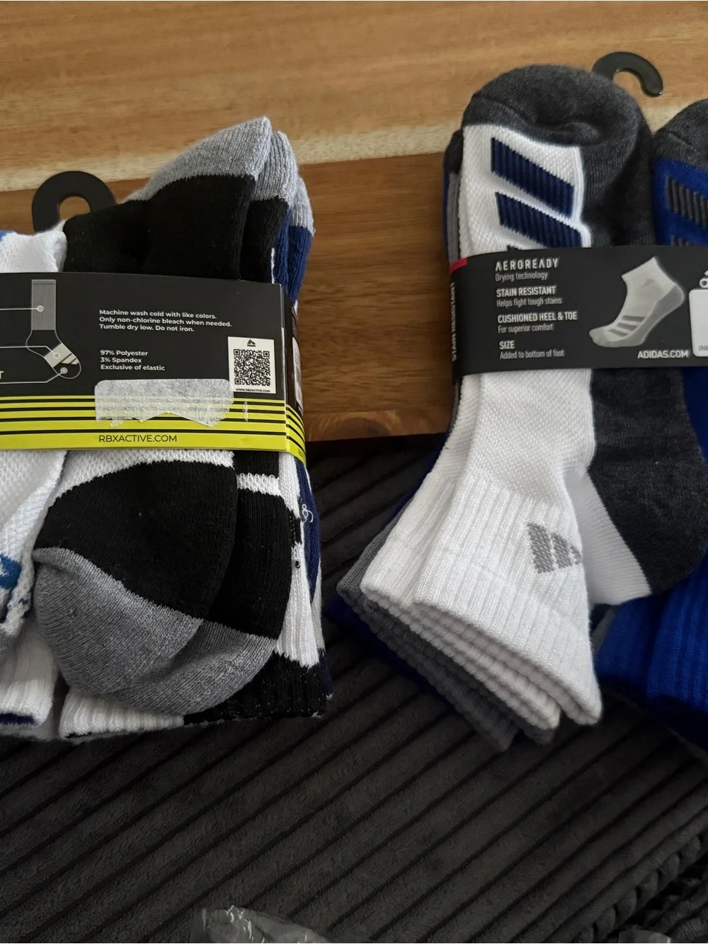 Adidas 6 Pair & RBX 6 Pair Boys Socks NEW